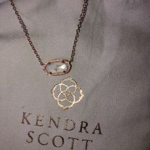 Kendra Scott Rose Gold/Ivory Pearl Elsa Necklace
